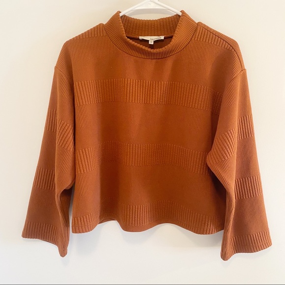 JUNE HUDSON Orange Ribbed Sweater - Picture 2 of 5